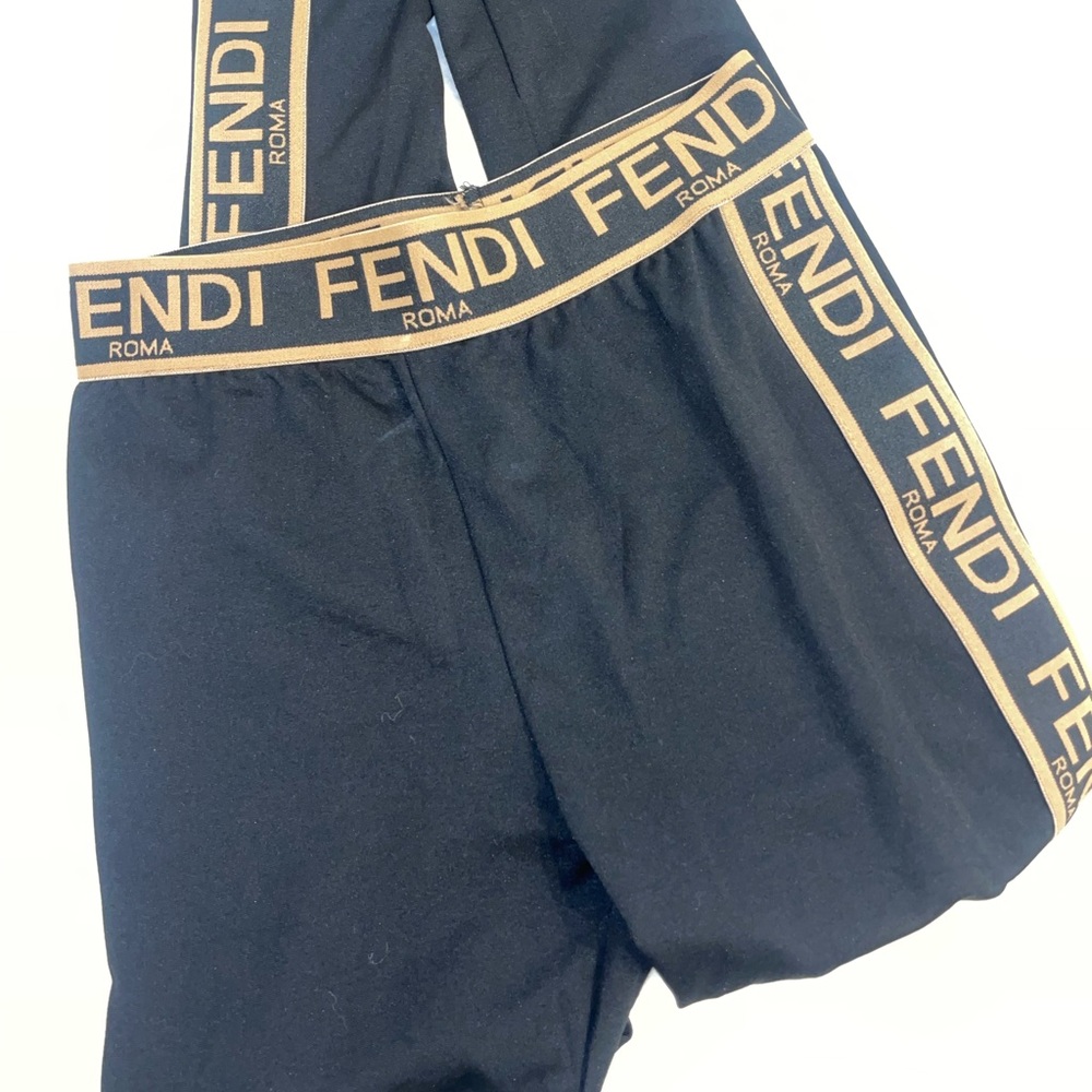 fend monogram leggings black